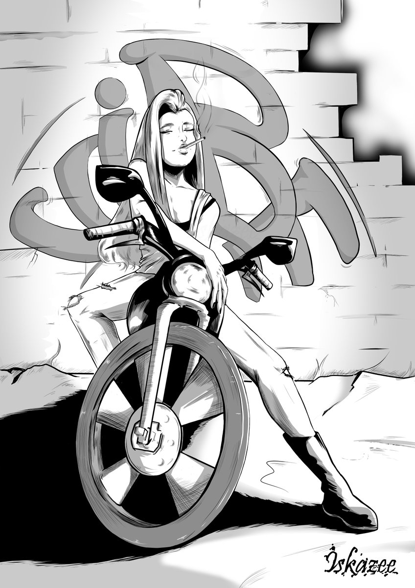 Iskazee's tweet image. I was doing it for too long, so i lost the idea, which i had in the beginning. Now it is not that good as could be. So lesson learned. Do it fast even if doesn't seem good.

#art #illustration #digitalart #digitalillustration #drawing #monochromeart