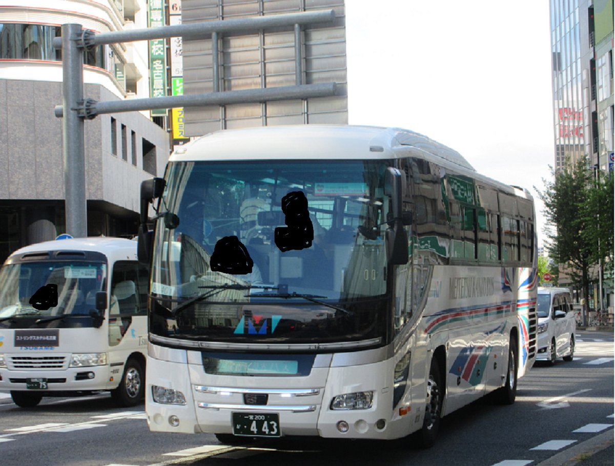 ①名鉄観光バス 81401 一宮200か443 トラビックス 8時03