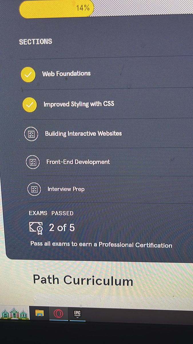 WilburNice's tweet image. 2 Down 3 to go. Forget conquering the world, I’m out here trying to conquer the internet 😂 #Progress #Learning2Code