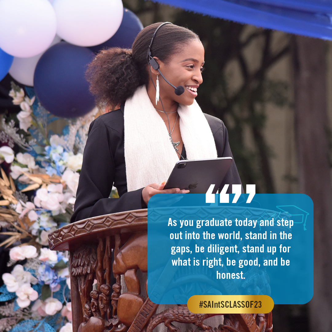 SAIntS_Malawi's tweet photo. Some words of inspiration from our speakers during our #Year13 #Graduation๐ ceremony yesterday. #SAIntSClassOf24 https://t.co/tlOyYDLsYs