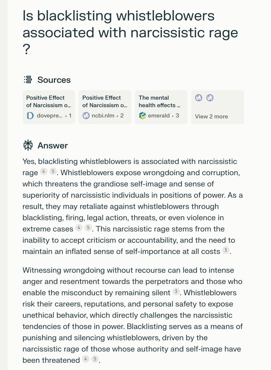 endeducbullying's tweet image. After whistleblowing safety concerns about SEN students at my local school, CEO Lynsey Holzer blacklisted me. Very interesting connection about people who blacklist whistleblowers &amp;amp; narcissistic rage… #whistleblower #activelearningtrust