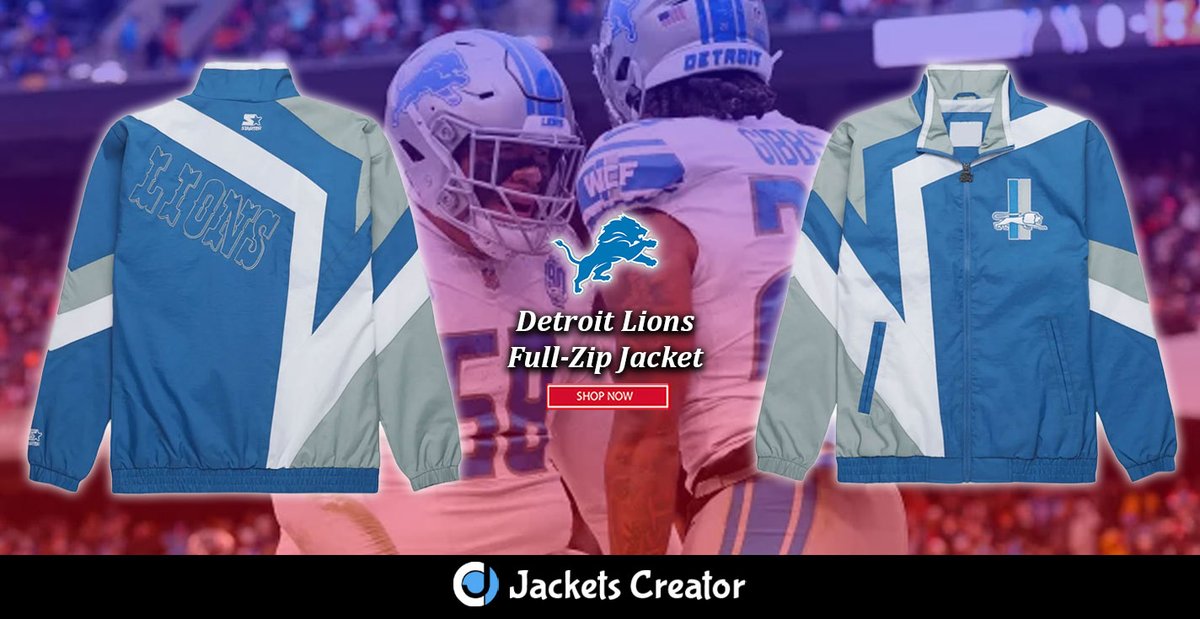jacketscreator's tweet image. Detroit Lions Full-Zip Windbreaker Jacket.
 ------------------------------------
jacketscreator.com/product/detroi…
#DetroitLions #Windbreaker #FullZipJacket #NFL #Football #TeamGear #SportsApparel #FanEssentials #LionsPride #GameDayReady