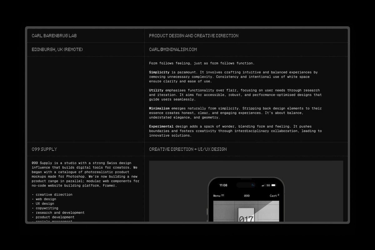 carlbarenbrug's tweet image. decided to make a simple one-page portfolio
→ carlbarenbrug.com/lab