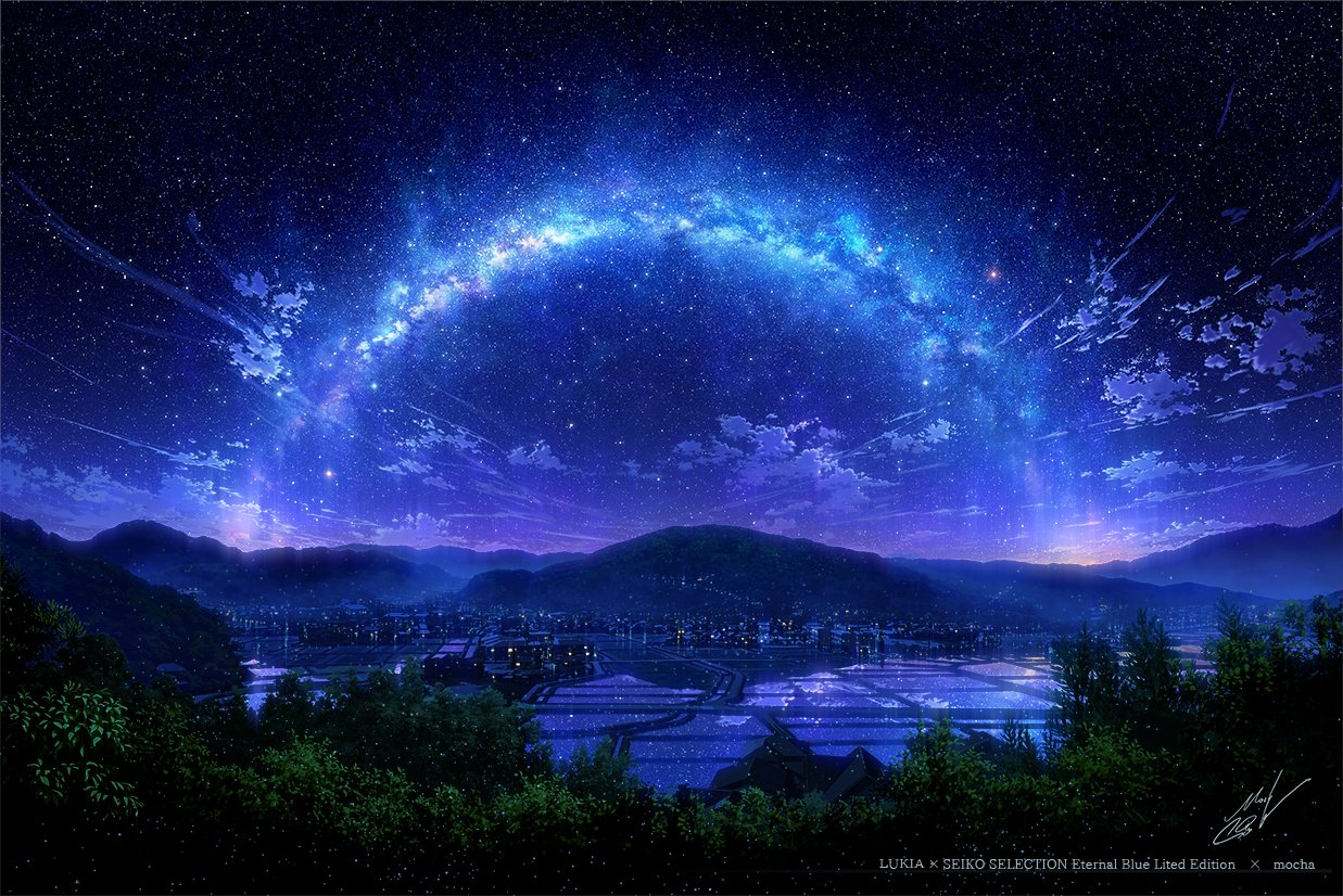 原画 月 星 海 夜空 桜 桜吹雪 星空 春 おしゃれ モダンアート 現代アート 原画 月 星 海 夜空 桜 桜吹雪 星空 春 おしゃれ モダンアート