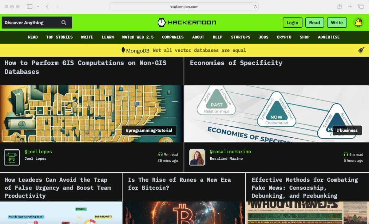 Rosalind Marino (@rosa_marino_) on Twitter photo I did not expect to wake up today to find my article about local economies published on the front page of <a href="/hackernoon/">HackerNoon | Learn Any Technology</a>
hackernoon.com/economies-of-s… I did not expect to wake up today to find my article about local economies published on the front page of <a href="/hackernoon/">HackerNoon | Learn Any Technology</a>
hackernoon.com/economies-of-s…