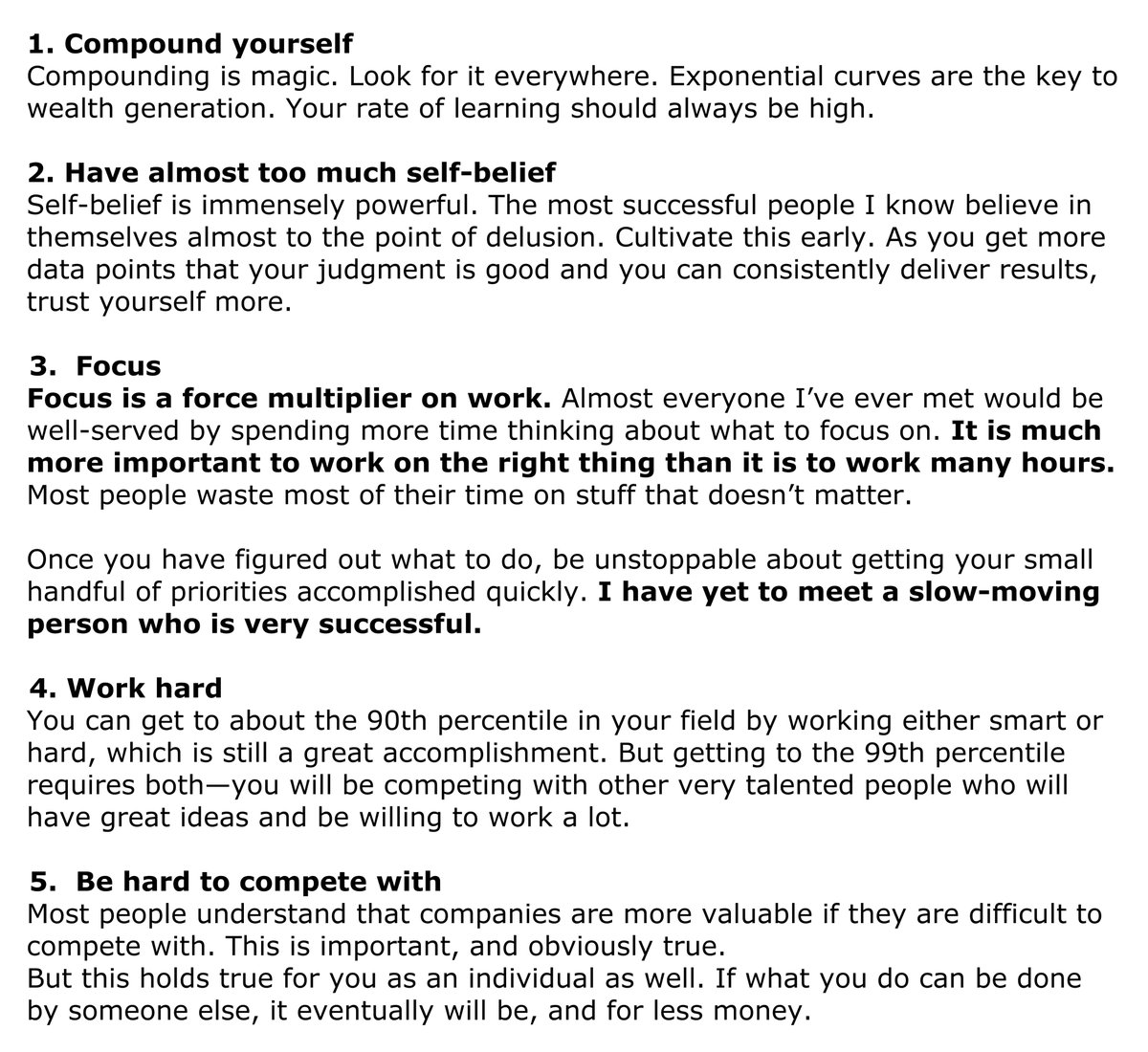 sam altman on how to be successful