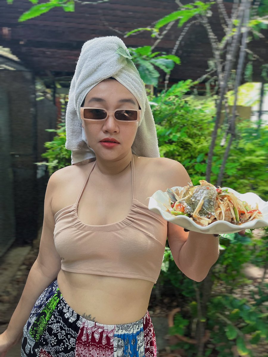 viewissada's tweet photo. อยากจะแซ่บให้ได้ครึ่งนึงของส้มตำจัง🤭 https://t.co/nSIQn7QdKE