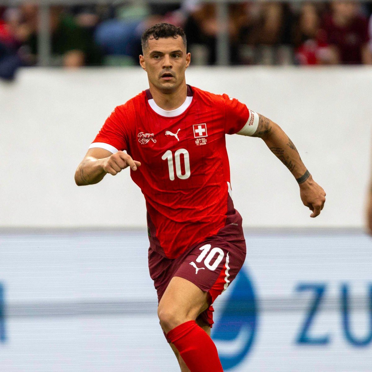 Granit Xhaka’s game by numbers vs. Hungary [RANK]:

100% tackles win rate [🥇]
100% long passes completed [🥇]
91% pass accuracy
79 passes completed [🥇]
7/8 duels won
4 chances created [🥇]
3/3 tackles won

Switzerland’s #️⃣🔟. 🇨🇭🇨🇭🇨🇭