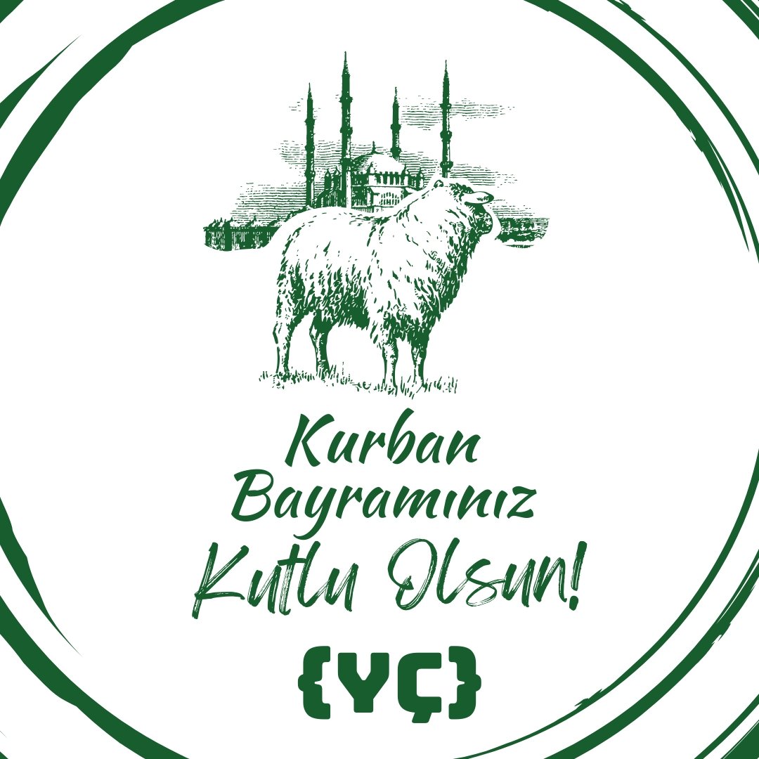 Sağlık, mutluluk ve neşe dolu nice bayramlar geçirmek dileğiyle! 

Kurban Bayramımız kutlu olsun!🎉