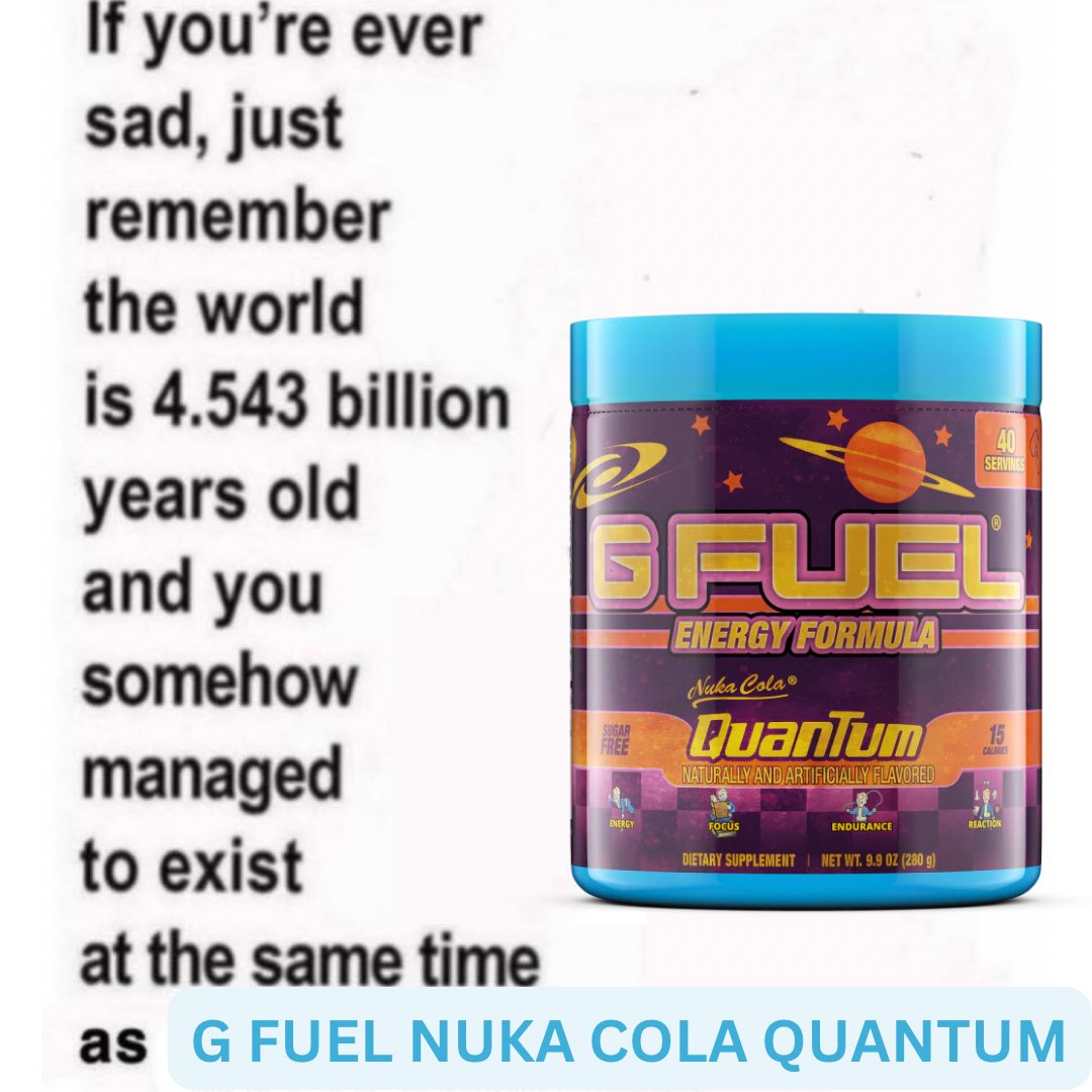 💛 𝗥𝗧 + 𝗙𝗢𝗟𝗟𝗢𝗪 to win a #Fallout x #GFUEL Tropical Citrus Berry "𝗡𝗨𝗞𝗔 𝗖𝗢𝗟𝗔 𝗤𝗨𝗔𝗡𝗧𝗨𝗠" Energy Tub!

☢️ 2 winners picked on Monday bc it’s officially BACK IN STOCK