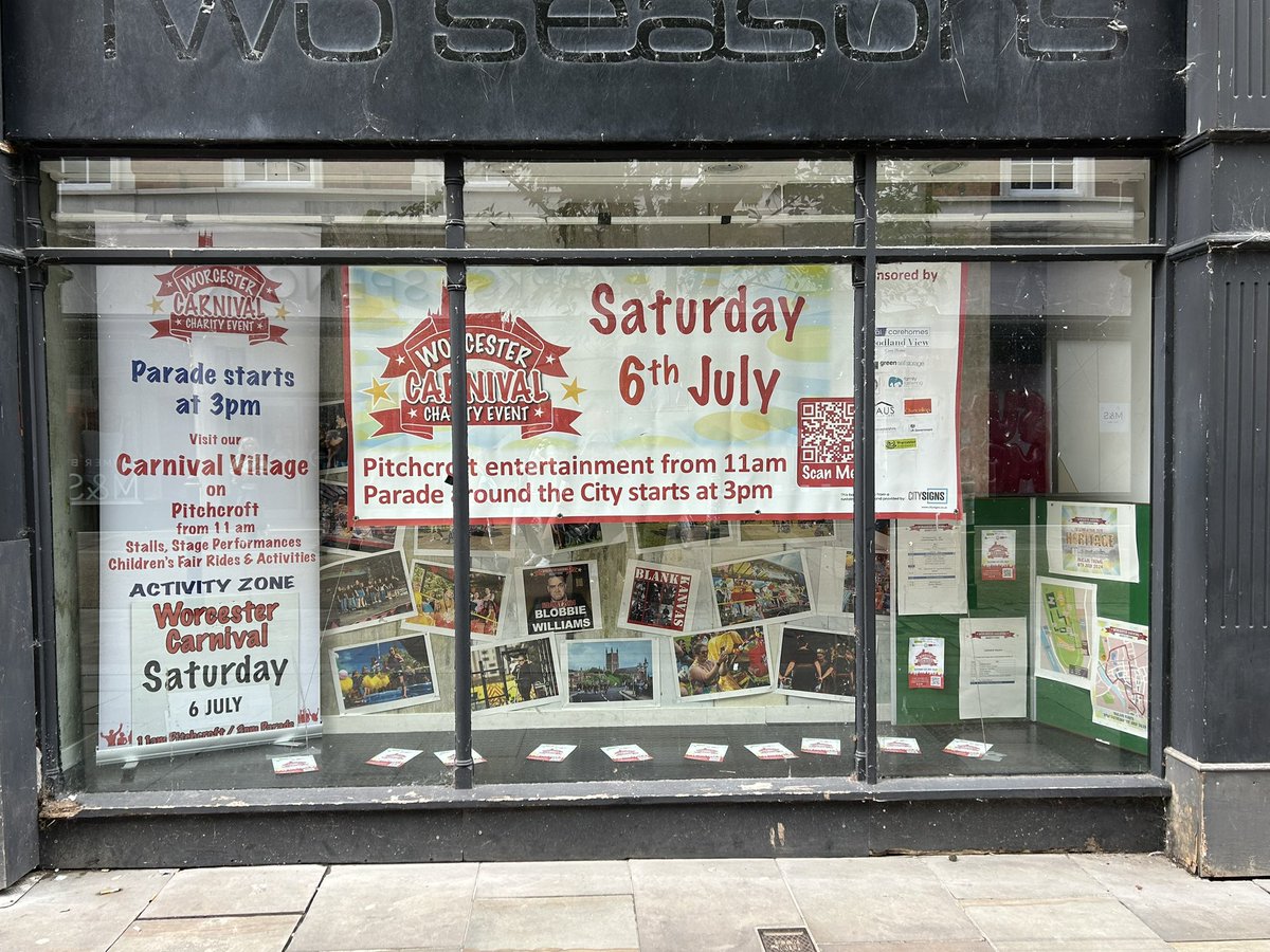 Worcester Carnival (@worcscarnival) on Twitter photo Look out for our window in the High Street, lots of info about Worcester Carnival. Not long now! #worcestershirehour <a href="/WIWorcester/">What's In Worcestershire</a> <a href="/worcesternews/">Worcester News</a> <a href="/WorcesterTIC/">Worcester TIC</a> Look out for our window in the High Street, lots of info about Worcester Carnival. Not long now! #worcestershirehour <a href="/WIWorcester/">What's In Worcestershire</a> <a href="/worcesternews/">Worcester News</a> <a href="/WorcesterTIC/">Worcester TIC</a>