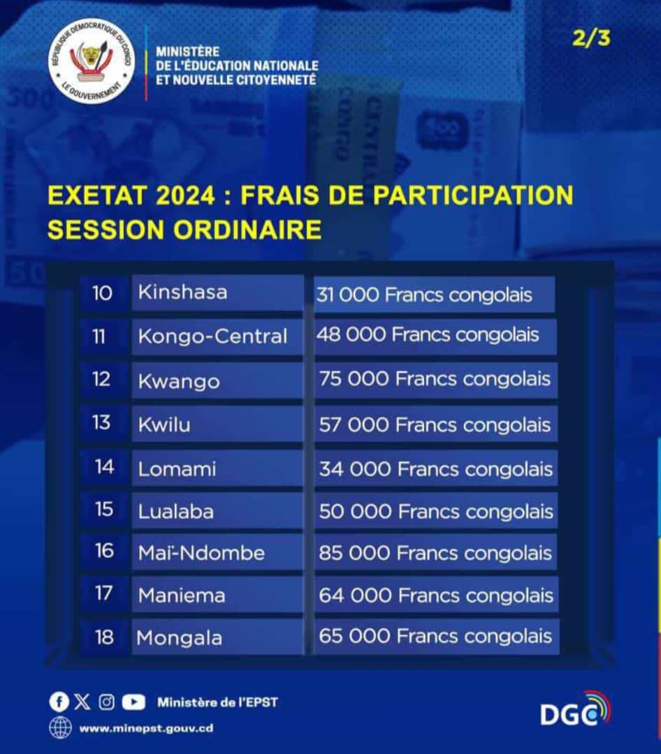 JeanRenLwamba1's tweet image. Nous voulons tous comprendre. Que le ministère de l&apos;EPST nous donne une explication claire... 
Pourquoi et comment les frais sont différents selon les provinces alors que nous sommes censé être dans un même pays ?? 
#JNLP