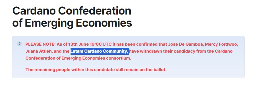 PSA: The LATAM Cardano Community extends beyond the individuals working at <a href="/LatamCardano/">LATAM Cardano Community</a>. 

If your support is limited to the roughly 8 individuals associated with that project, you are not fully supporting the LATAM Cardano community.

There are more than 12 remarkable members