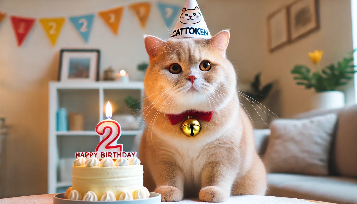 GM #CatArmy 
Happy Birthday #CatToken 🎂🎂🎊
#Cat $Cat