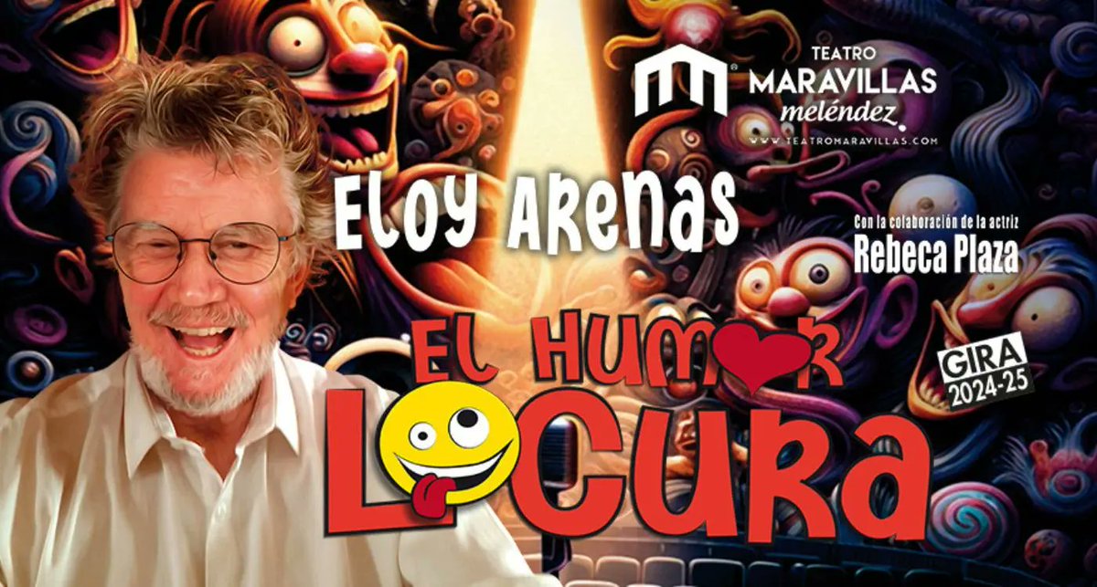 Teatro Madrid (@teatromad) on Twitter photo PROMO - 'El amor locura' 😍 <a href="/eloyarenas/">Eloy Arenas</a> combina humor y música en este espectáculo en el <a href="/TMaravillas/">Teatro Maravillas</a>. Un monólogo sobre la actualidad, la moral, la ética y el lenguaje políticamente correcto. 💥 Voy 👉 bit.ly/3z3LLVa PROMO - 'El amor locura' 😍 <a href="/eloyarenas/">Eloy Arenas</a> combina humor y música en este espectáculo en el <a href="/TMaravillas/">Teatro Maravillas</a>. Un monólogo sobre la actualidad, la moral, la ética y el lenguaje políticamente correcto. 💥 Voy 👉 bit.ly/3z3LLVa