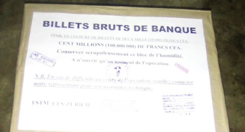 eagle_enforce's tweet photo. EAGLE Togo - A trafficker from Burkina Faso arrested with two elephant tusks in Lome.  He is a government worker trafficking ivory cross-border with his boss. 
the trafficker is involved in counterfeit money criminality. 
Great work of Darius’ team with the OCRTIDB and MERF. https://t.co/q2oft0mA0a