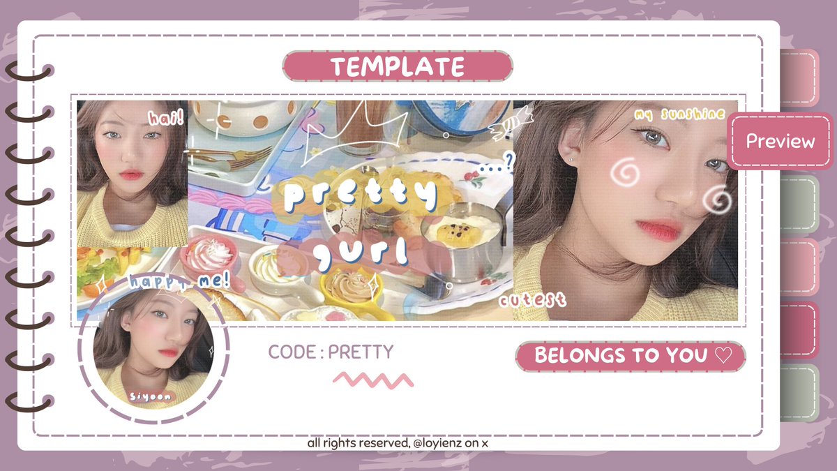 flowiezs's tweet image. THANK YOU SO MUCH kak @loyienz &amp;amp; @ansenxiety for this pretty layout template!! 💖🎀 
once again, happy mensive for you two! semoga langgeng, bahagia dan sukses terus yaa &amp;lt;3