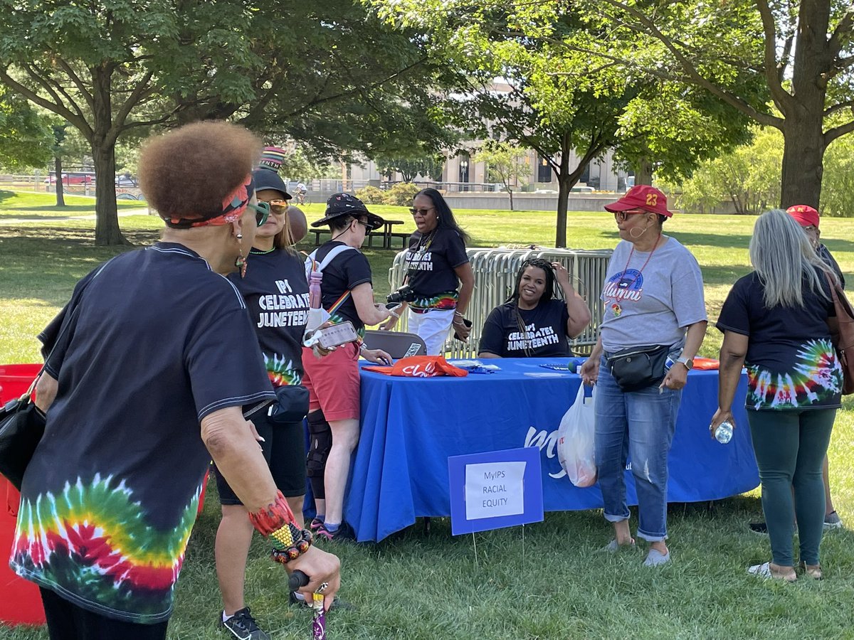 <a href="/JWRiley43/">James Whitcomb Riley School 43</a> is celebrating freedom for all this #Juneteenth in Military Park with #TeamIPS #EducationisFreedom

<a href="/IPSSchools/">IPS</a> 
#CDSam
<a href="/Erob624/">Erica M. Robinson</a> 
@AignerBlade