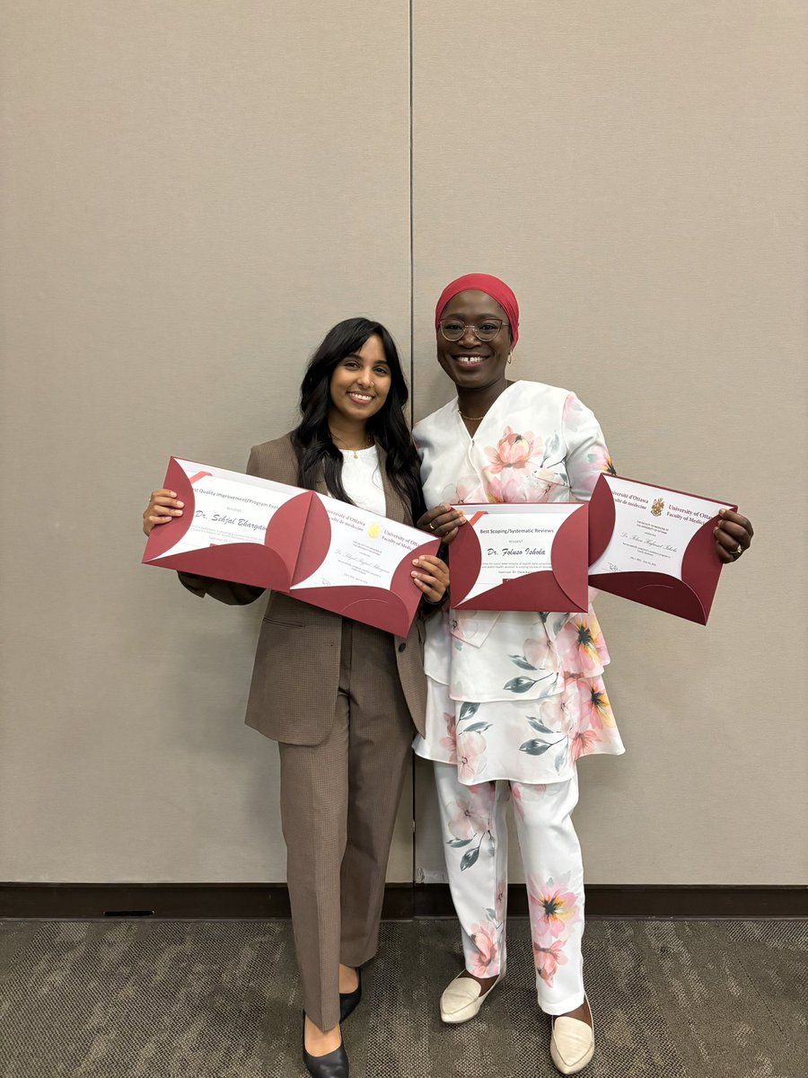 uOttawa's PHPM Program (@uottawaphpm) on Twitter photo Congratulations to <a href="/follyjan/">Foluso Ishola</a> and <a href="/SehjalB/">Sehjal Bhargava, MD</a> for passing the CCFP exam, and successfully graduating from family medicine!! Next stop, public health! Congratulations to <a href="/follyjan/">Foluso Ishola</a> and <a href="/SehjalB/">Sehjal Bhargava, MD</a> for passing the CCFP exam, and successfully graduating from family medicine!! Next stop, public health!