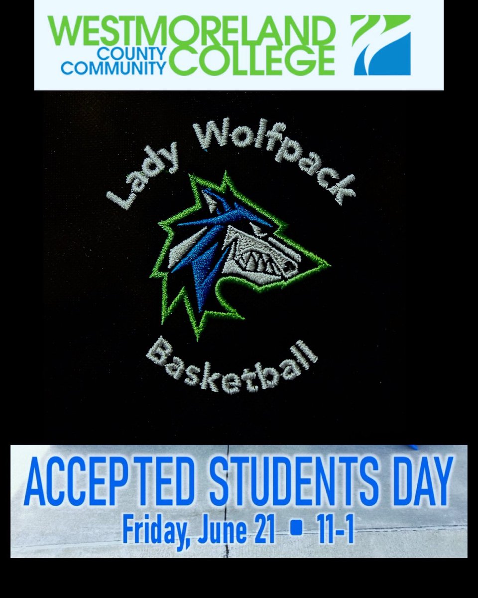 Interested in joining the Wolfpack women’s basketball team? Stop by to talk to me on 6/21 (11am-1pm).
<a href="/WCCCAthletics/">Wolfpack Athletics</a> 
<a href="/WCCCHoops/">Westmoreland Basketball</a> 
<a href="/ConnectWCCC/">Westmoreland County Community College</a> 
<a href="/StudentLifeWCCC/">Student Life at Westmoreland</a>