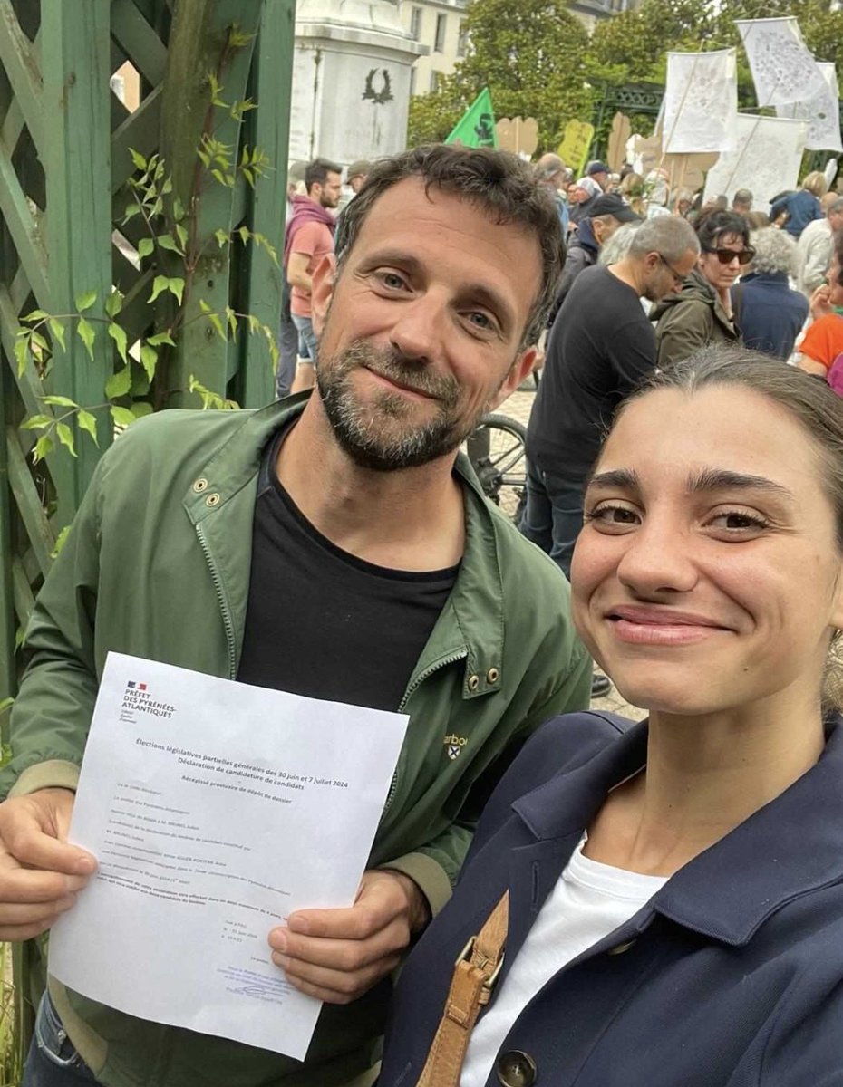 C'est officiel ! Fière de faire campagne pour le #nouveaufrontpopulaire avec @JulienBrunel1 et la team ✊ Motivée pour aller chercher la victoire ! Rejoignez-nous !