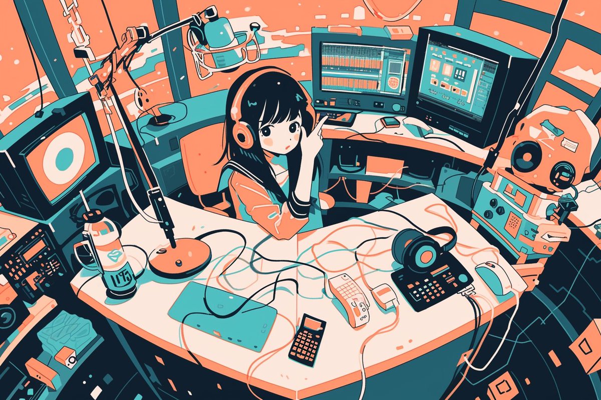 ak51motors's tweet photo. Radio girl 

Daily AI arts, follow @ak51motors for more 

#aiart #aiイラスト #digitalart #digiart #aiwoman #aigirl #aigirls #ailady #ailadies #radio #radiobooth #radiogirl https://t.co/Zq2uIgd6pJ