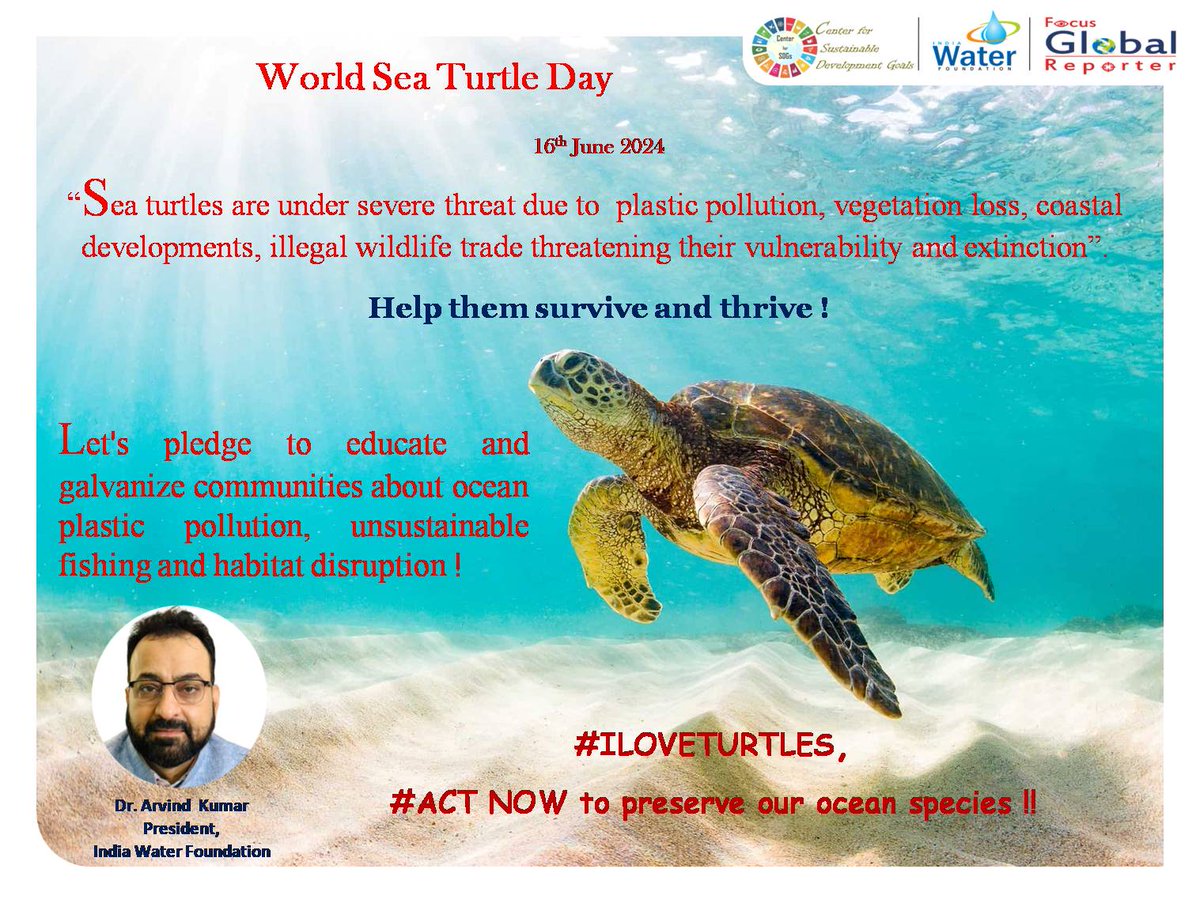drarvindkumar1's tweet photo. #WorldSeaTurtleDay2024 #actionsforturtleconservation #seaturtleSAFE #GreenSeaTurtle #SeaTurtleWeek #WeArePartOfTheSolution #ForNature #BiodiversityDay #species #ShellebrateCentral #SeaTurtleConservation #SeaTurtlesRock #ActNow @PMOIndia @narendramodi @conserveturtles @SeaTurtleInc @cleanganganmcg @JalShaktiMin @UNBiodiversity @BESNet_UNDP @moefcc @IndiaWaterFoun1 @IUCN_Water