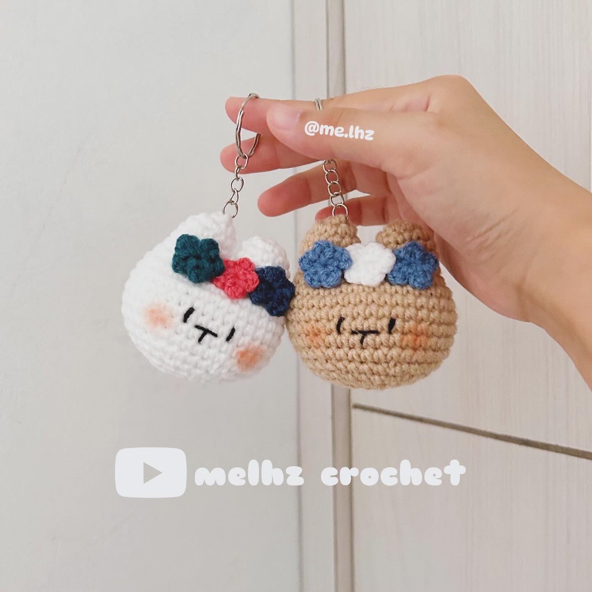 me_lhz's tweet photo. Crochet Flower Bunny Keychain ๐ฐ
Tutorial on my yt ๐ธ
#crochet #rajut #amigurumi #bonekarajut #amigurumitutorial #crochettutorial #amigurumifreepattern #crochetfreepattern #crochetbunny #crochetrabbit #crochetplush https://t.co/lwGB3S8Lpi