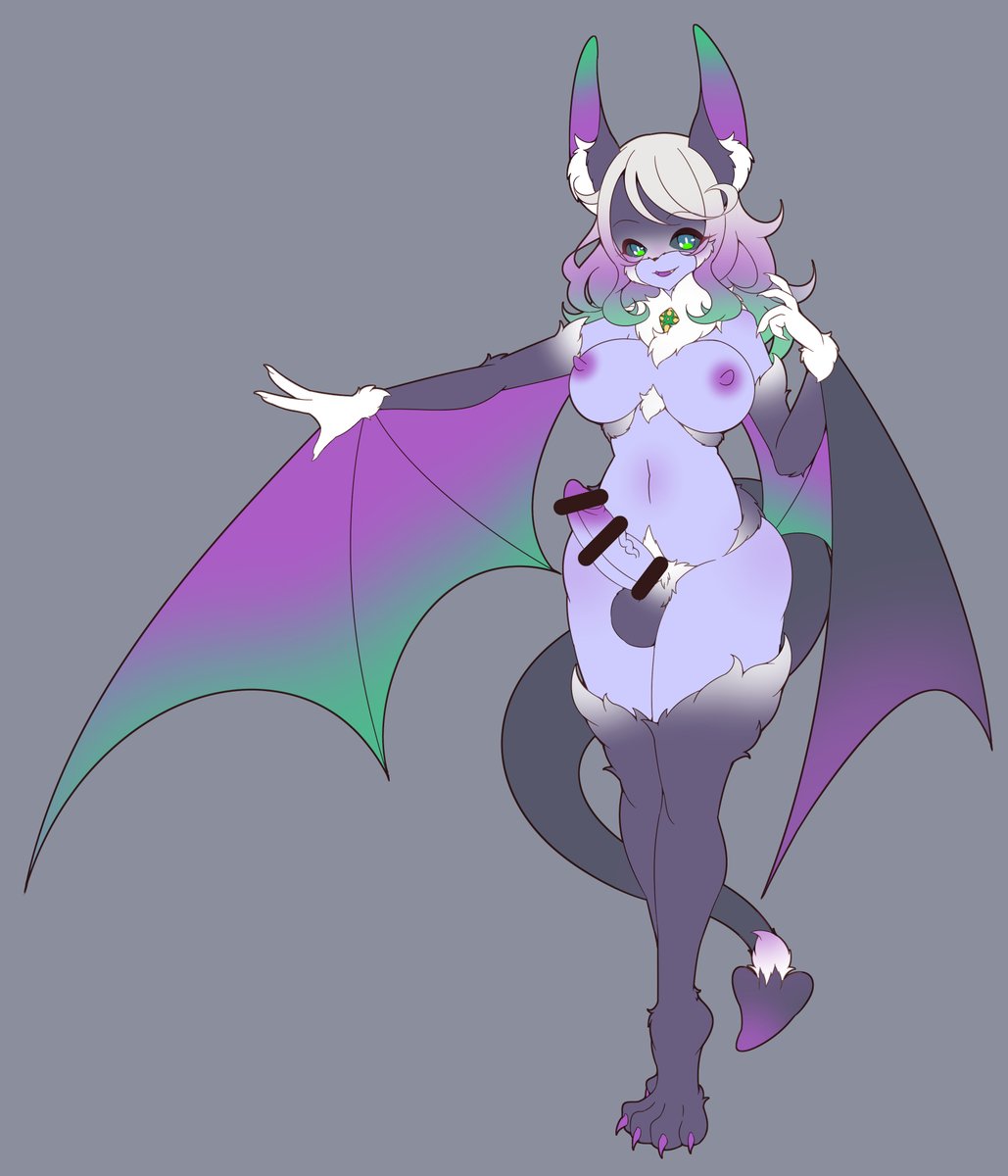 ふたなりコウモリ怪人化の変身ヒロイン、リリーちゃんの設定みたいなやつ
自分でも構造が謎な変身衣装・・・ 