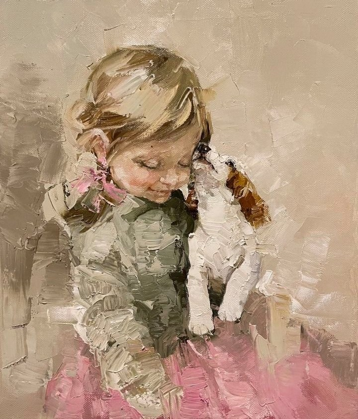 CAVALIERS IN ART: “The little prince”, by Inessa Morozova (Ukrainian, contemporary).
#cavalierhealth #cavaliersinart