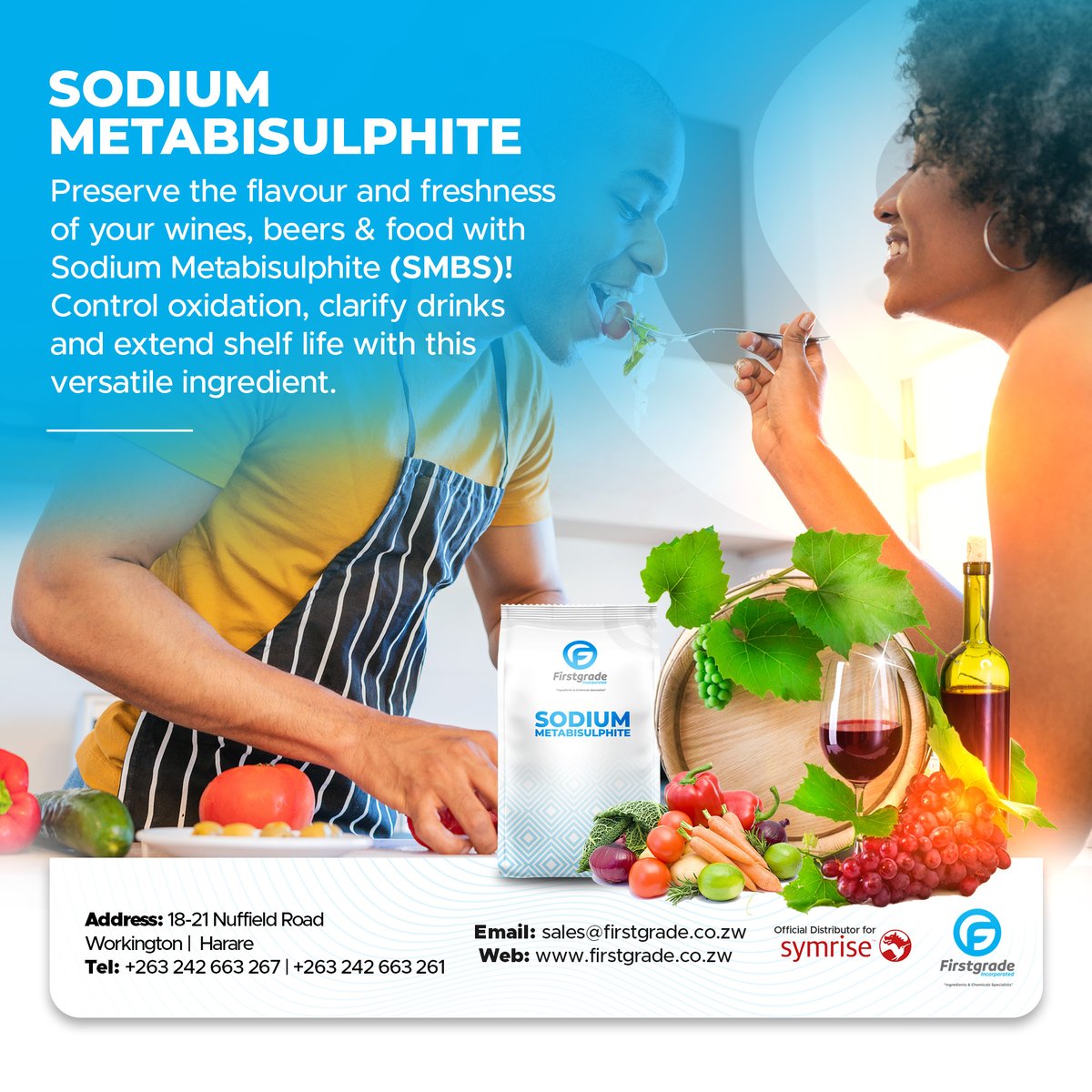 FirstgradeInc's tweet image. 🌟 Sodium Metabisulphite: The Multifunctional Chemical You Didn't Know You Needed! 🌟

Did you know that sodium metabisulphite plays a crucial role in both the food and industrial sectors? 

[Read The Full Article} firstgrade.co.zw/sodium-metabis…