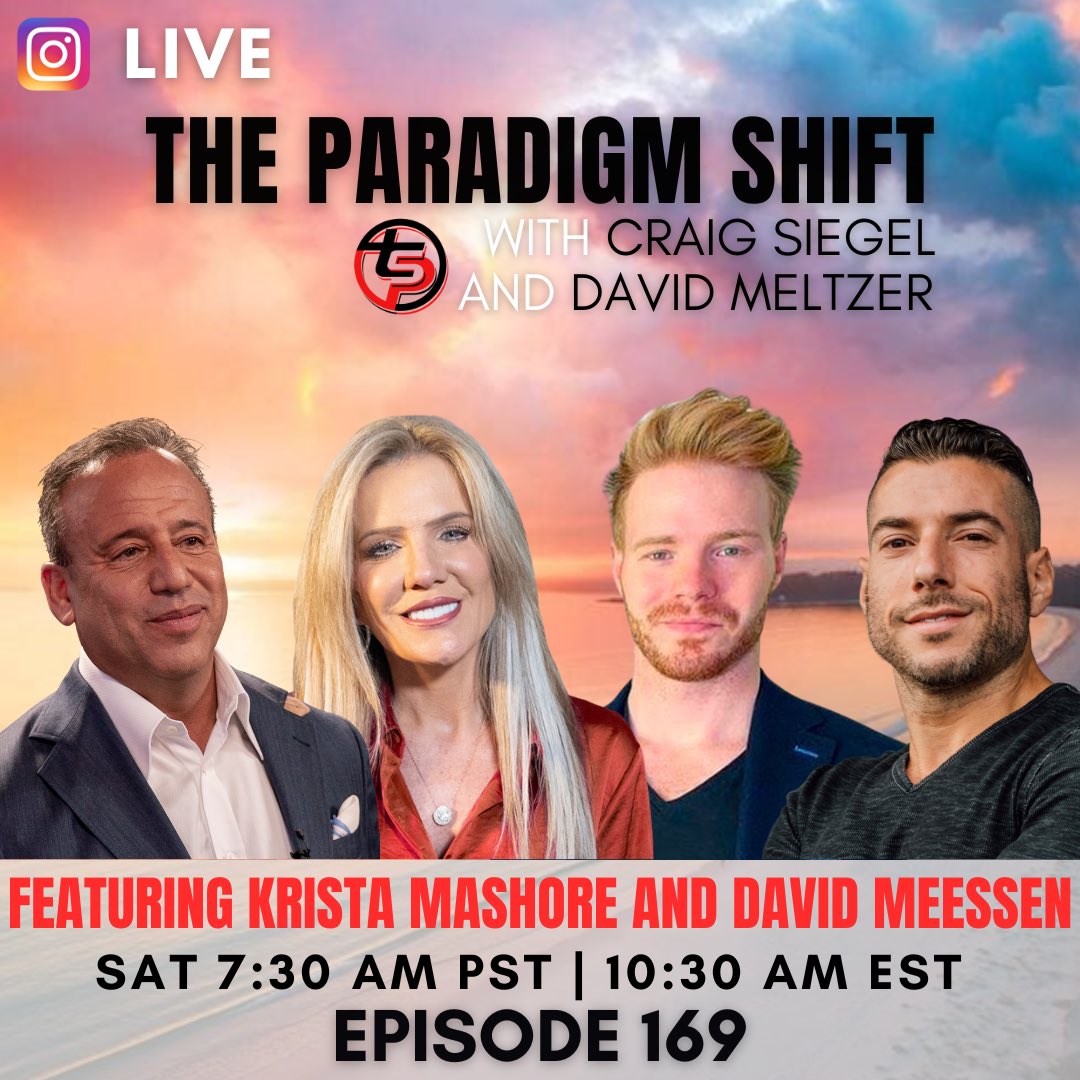 CraigSiegel_CLS's tweet image. 🎉 The 2024 Momentum Continues with Episode 169! Dive into an electrifying conversation with the Handsome @davidmeltzer and the insightful @CoachingKrista and @david_meessen. Expect game-changing surprises and profound insights. Time to get buck wild! You don’t want to miss this!…