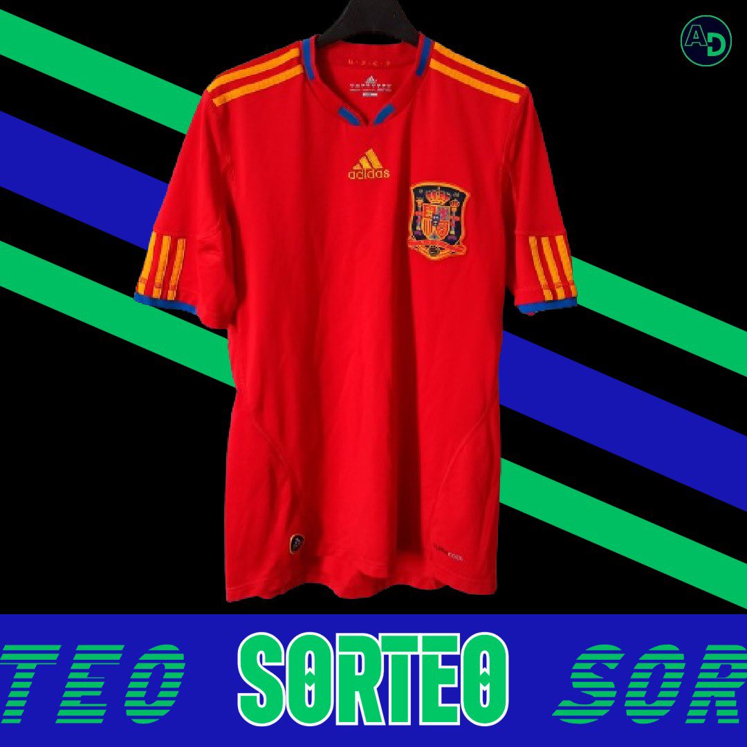 🎁 𝐒𝐎𝐑𝐓𝐄𝐎 𝐂𝐀𝐌𝐈𝐒𝐄𝐓𝐀 𝐄𝐒𝐏𝐀𝐍̃𝐀

📌 Si España 🇪🇸 gana esta tarde contra Croacia 🇭🇷 con gol de MORATA, sorteamos la camiseta con la que logramos el mayor de nuestros sueños: el MUNDIAL 2010.

⚠️ Condiciones para participar:

1️⃣ RT
2️⃣ FOLLOW 

🍀 ¡Mucha suerte!