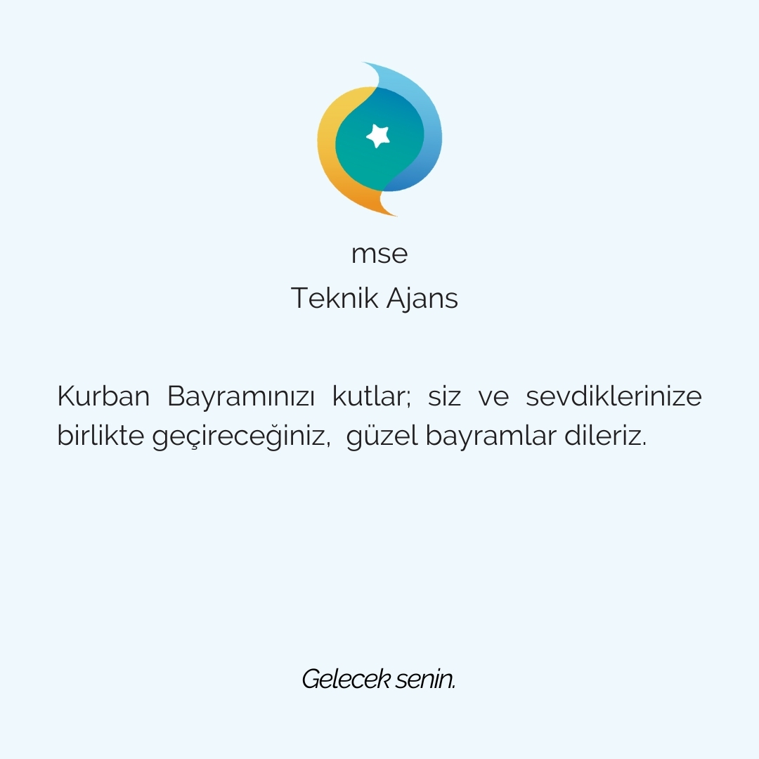 Birlikte nice mutlu bayramlara ulaşmak dileğiyle.
