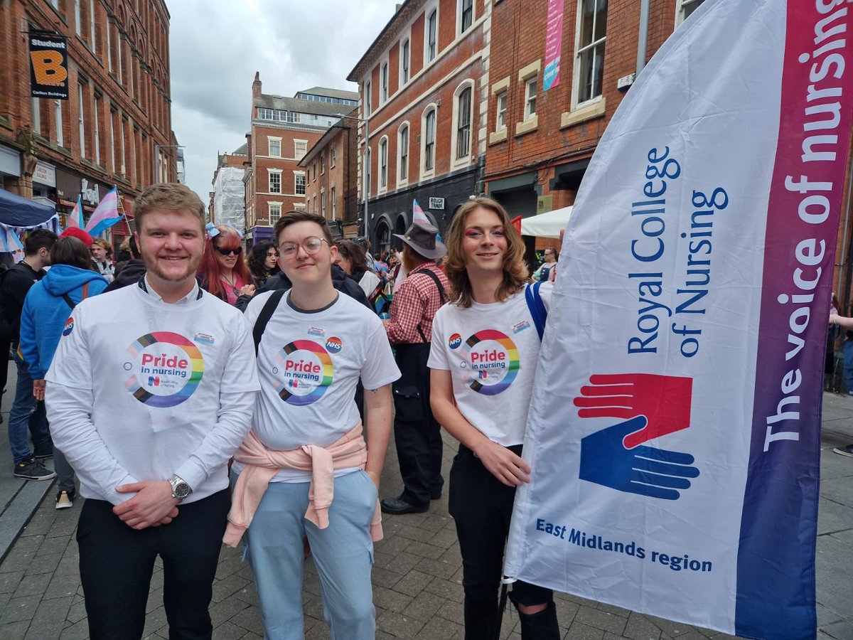 <a href="/RCNEastMids/">RCN East Midlands</a> @SamHarrisTU <a href="/JamieGodber4/">Jamie Godber</a> representing <a href="/theRCN/">The RCN</a> at #Nottstranspride today
