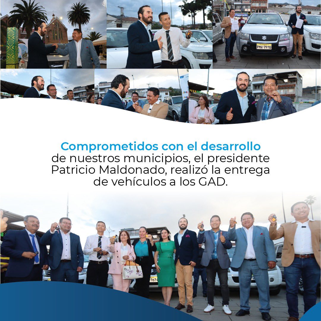 AMEcuador's tweet photo. #Gualaceo celebra sus 200 años de cantonización 🥳

Aquí se desarrolló el Encuentro de Alcaldes y Alcaldesas del país, presidido por el presidente de #AME @patricio_maldo. 

Una #AME de territorio. https://t.co/L17zhayErx
