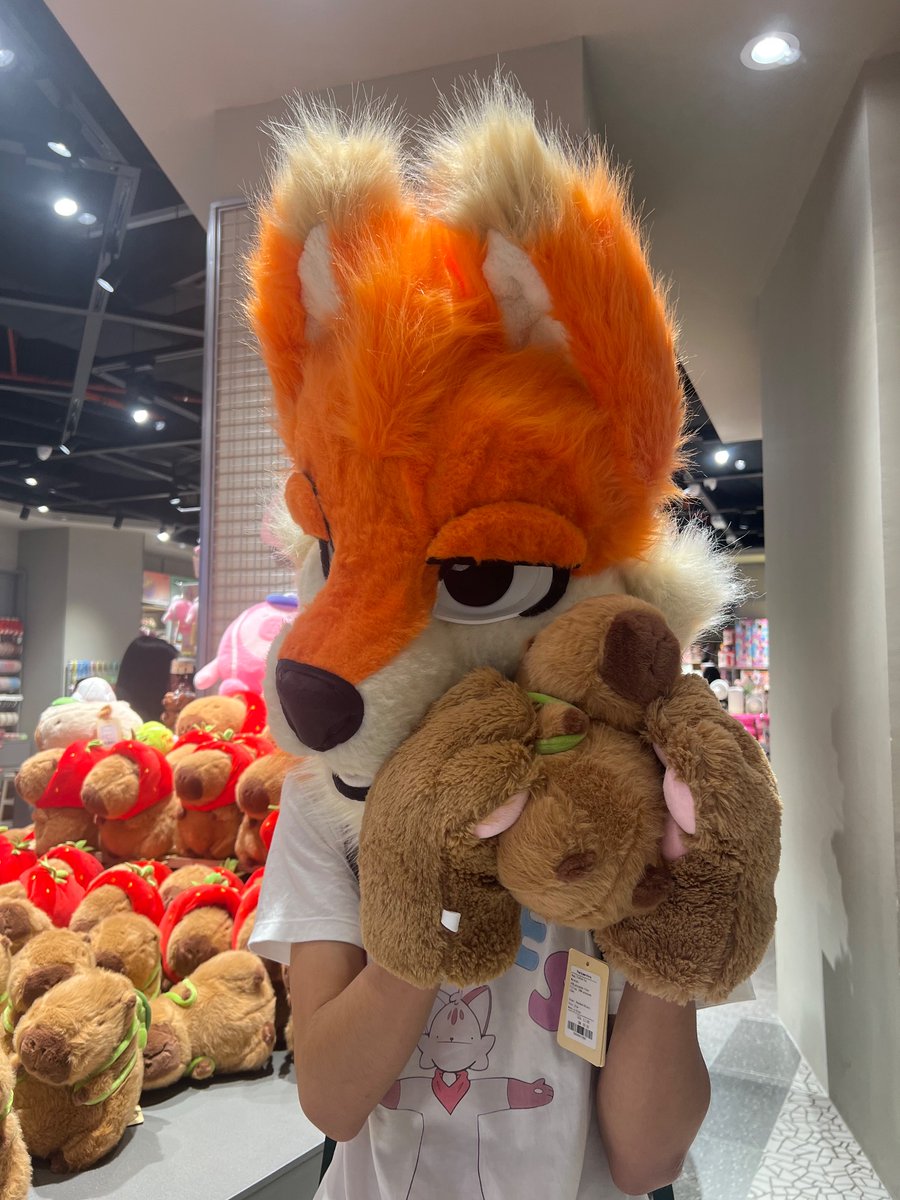 Public suiting for the first time, late fursuit Friday lol

#fursuit #furry #furryfandom #cosplay #fursuiting