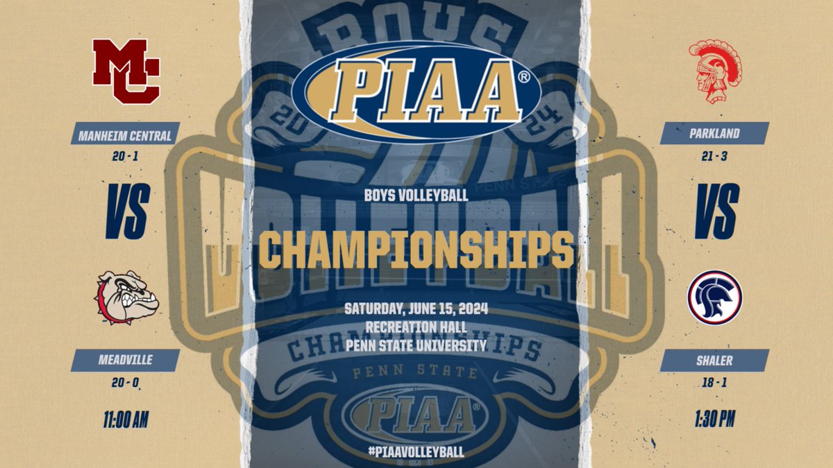 2024 PIAA BOYS' VOLLEYBALL CHAMPIONSHIPS #PIAAVOLLEYBALL