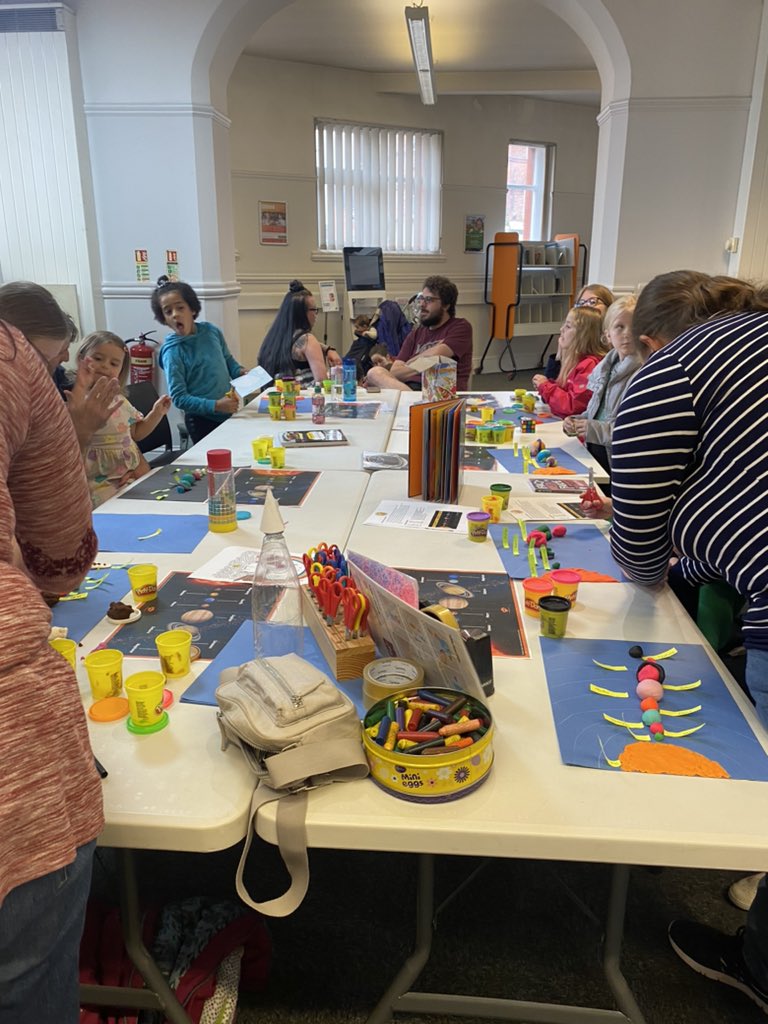 Check out our amazing solar systems at Widnes Library,s Saturday science club #learninlibraries HH