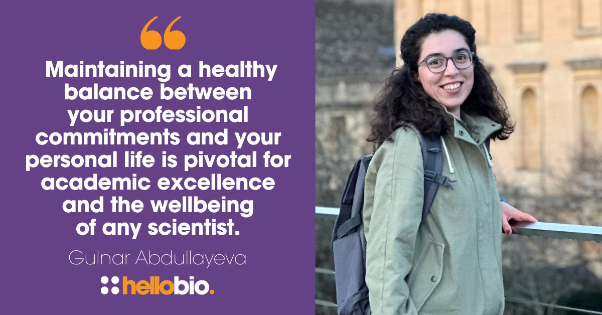 hello_bio's tweet image. Success in science requires a healthy work-life balance &amp;amp; this is one of the toughest challenges facing scientists today 👩‍🔬👨‍🔬

In this interview, Gulnar Abdullayeva of @UniofOxford shares advice on the value of perseverance in STEM: ow.ly/cEoP50ShSSY

#scienceinterview