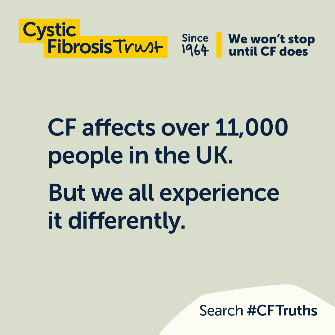 cftrust's tweet photo. Ahead of #CFWeek, we've made it easier than ever for you to share your own #CFTruths! 💛
You can download images like these ones on our website, and share your own experiences of #cysticfibrosis throughout CF Week.
➡️ https://t.co/TzSbsUnjos https://t.co/rBTnDhUp1j