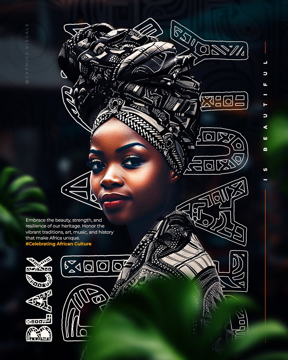 caphics_visuals's tweet photo. Celebrate African heritage: beauty, strength, resilience, vibrant traditions, art, music, and history.

Stay tuned for more!

Designed by Caphics Visuals https://t.co/V7Rsi9q5oq