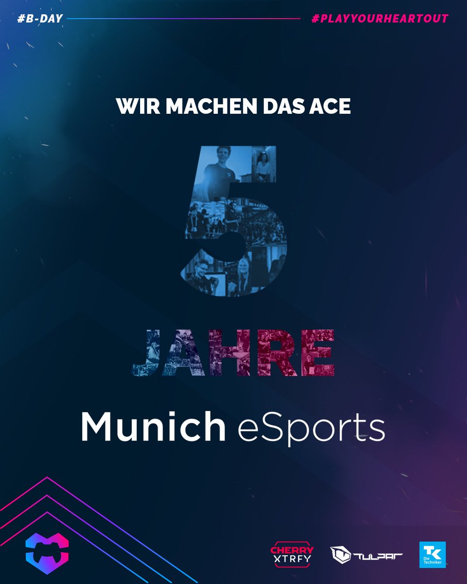 5️⃣ Ace, Pentakill, Quintuple! 5️⃣

5 Jahre macht Munich eSports schon die Szene unsicher. An dieser Stelle möchten wir uns bei all unseren Supportern für jeden einzelnen Assist bedanken. Ihr seid die wahren Carrys!

Auf die nächsten 5 Jahre!🥳

#PlayYourHeartOut