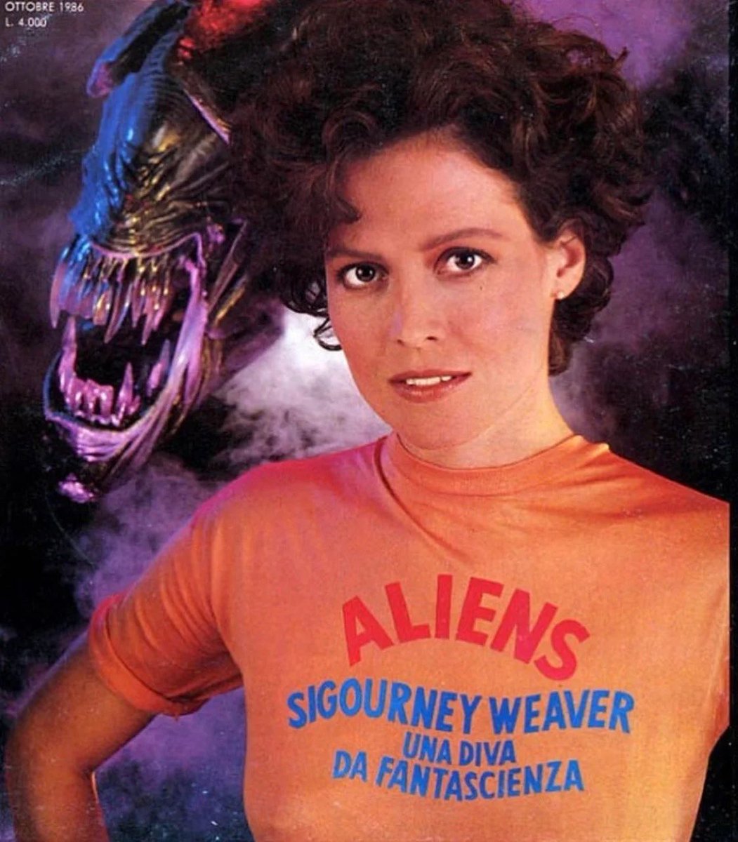 ddoniolvalcroze's tweet photo. Sigourney Weaver, “Aliens” Italian promo photos (1986) https://t.co/nsxIBHNUiZ