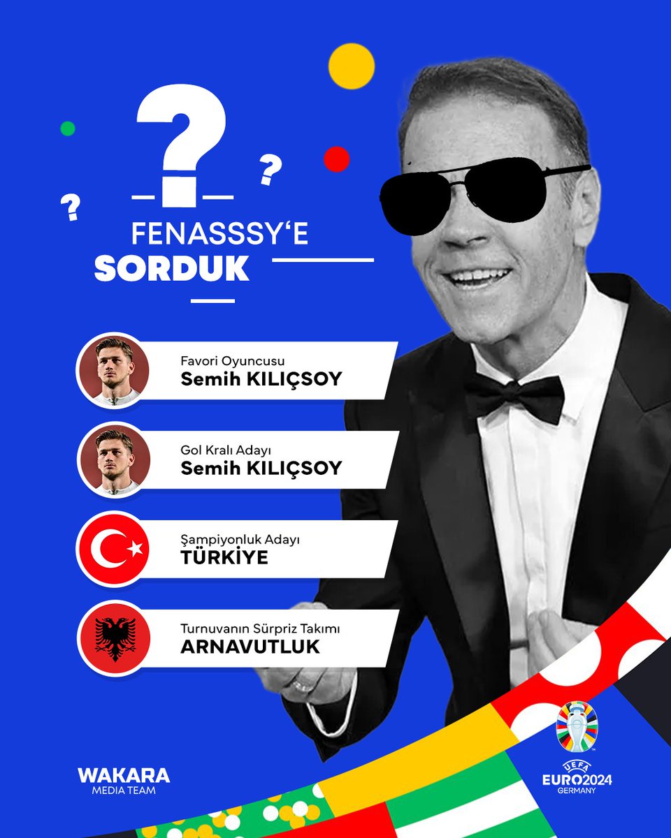 Wakarafm's tweet image. WAKARA TAYFA EURO2024 TURNUVA TAHMİNLERİ!

FENASY