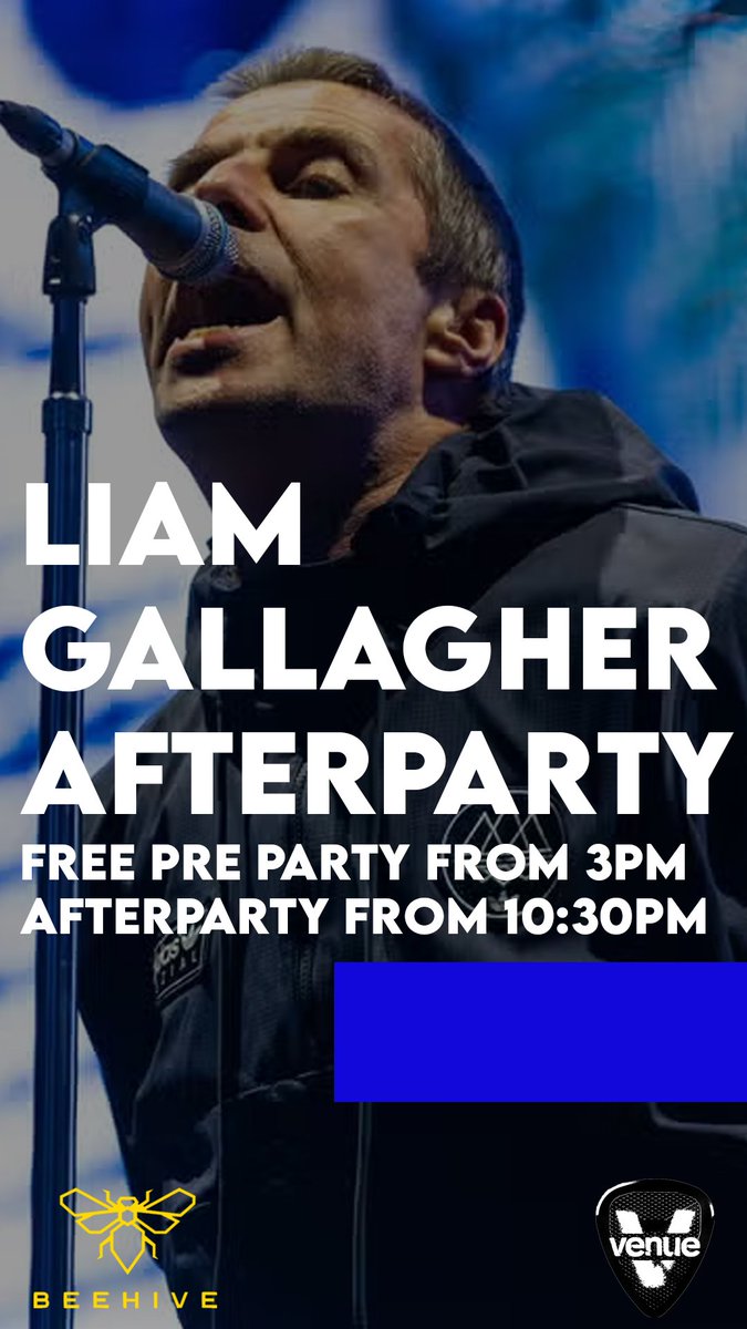 The first of 4 Liam Gallagher afterparties tonight 

Free pre party from 3pm

thevenuenightclub.co.uk/liam-gallagher…