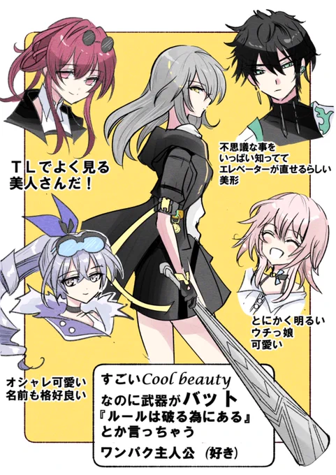 崩壊スターレイルやってみました
映像も音楽も作り込みも本当にすごい
キャラも素敵(特に主人公が個性的!)
勢いでらくがき 