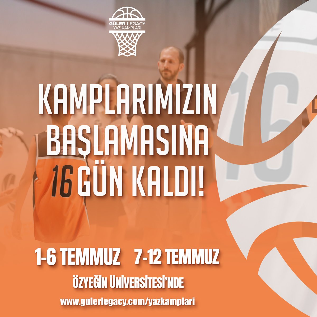 SON 1⃣6⃣ GÜN !
🎓 Tecrübeli antrenörlerle bire bir çalışma fırsatı
🏅 Katılım sertifikası ile kamp sonunda başarıyı taçlandırma
🤝 Yeni arkadaşlıklar  ve sosyal bağlarını güçlendirme
💪 Bedensel ve zihinsel güçlenme
👉Detaylı bilgi  ve kayıt olmak için: bit.ly/3VE9kN3