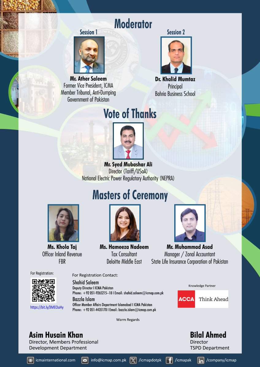 icmapdotpk's tweet photo. National Budget Conference 2024-25 scheduled at Islamabad Marriott Hotel on Friday, 21st June, 2024 at 5.30 PM

#icma #icmainternational
#nationalbudgetconference #nbc https://t.co/HQpEhlYISp