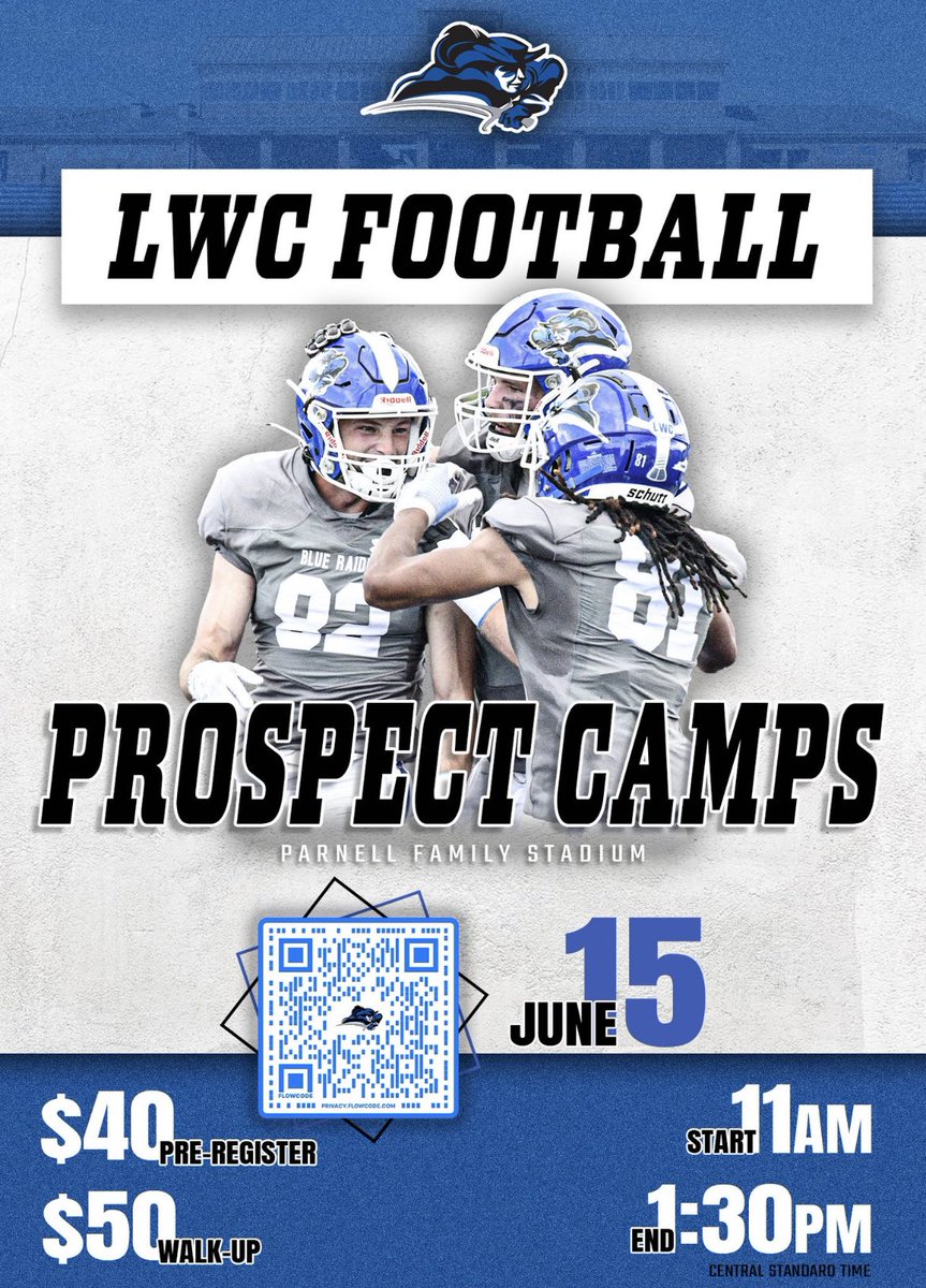 ☀️ with a forecast for 🏈 today! 

Walk up registrations will be accepted.

Camp will start at 11am CST sharp. We are looking forward to a great day in The Parn! 

#1and0